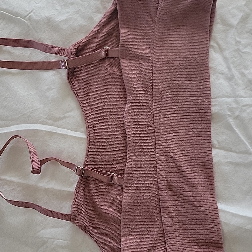 Athleta Well Rested Ribbed Knit Sleep Bra Size XS - Picture 4 of 5